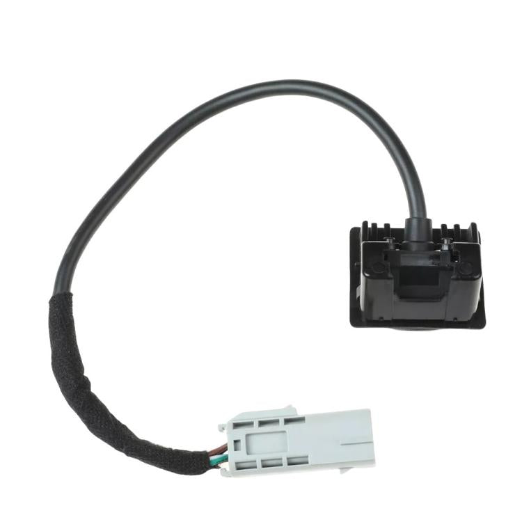 Reversing parking assist camera kit with black bracket and wiring connectors