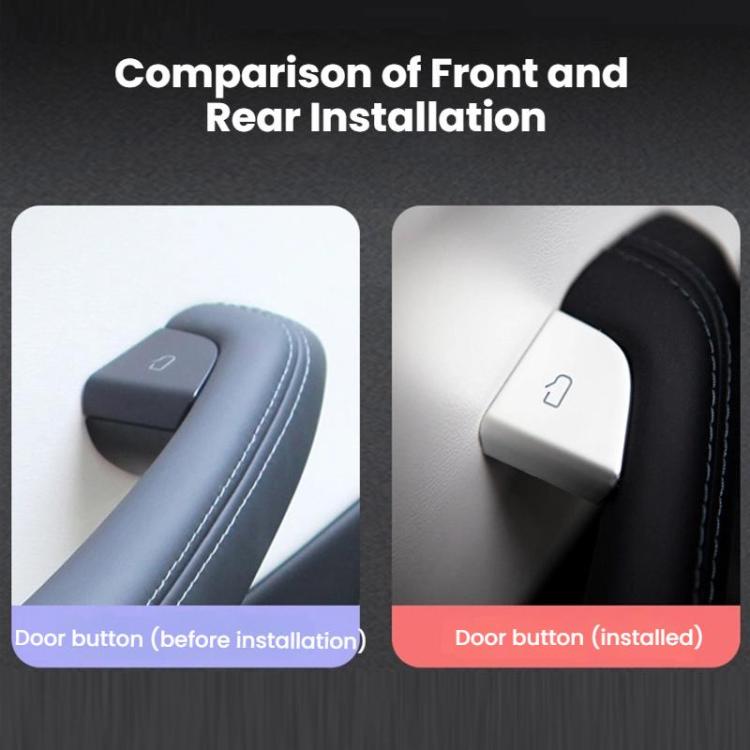 For Tesla 2024+ Model 3 Highland / Model Y Door Button Protective Patch, For Tesla Model 3 Highlan 4pcs /Set