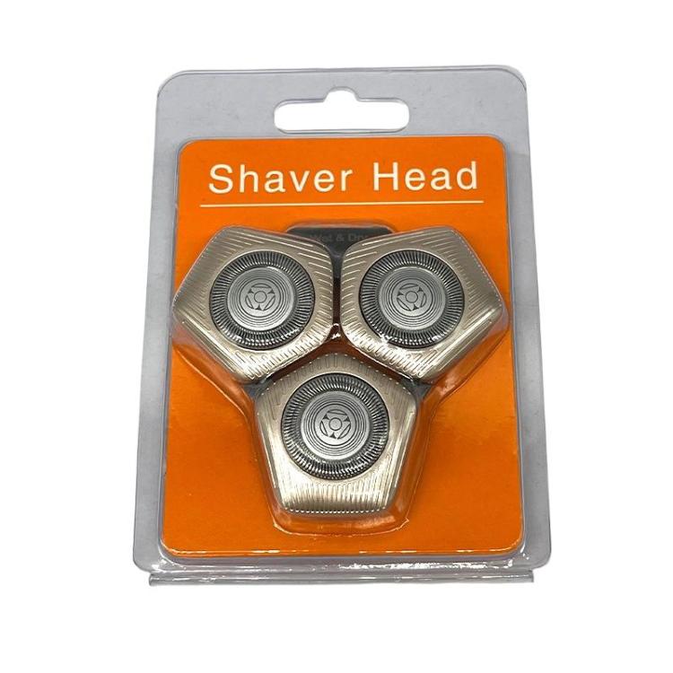 Electric shaver upper head assembly in blister pack, silver foil cutter set