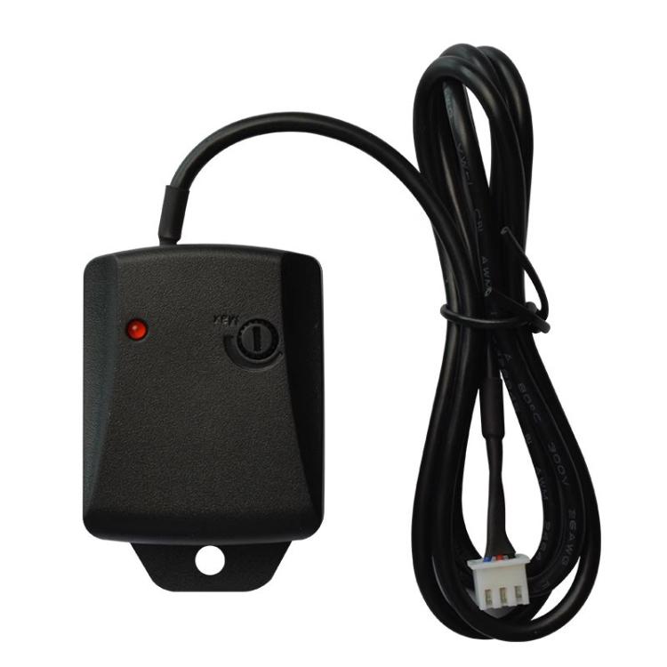 Anti-theft vibration sensor alarm with cable and black housing