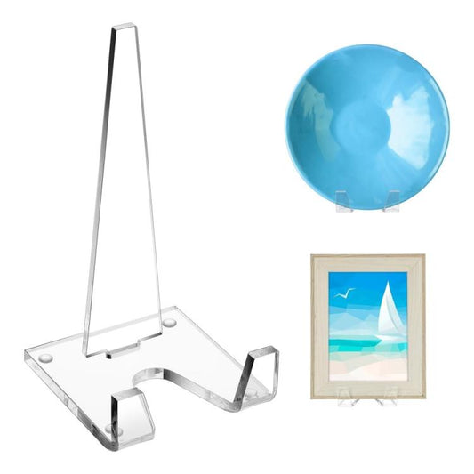Acrylic Picture Frame Stand Dinner Plate Postcard Record Holder, YX186 1pc, YX186 2pcs /Set