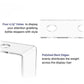 Clear acrylic wine stopper stand with four circular holes and smooth bent edges