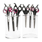 6-Hole Acrylic Scissor Barber Tool Storage Display Stand, 1pc, 2pcs