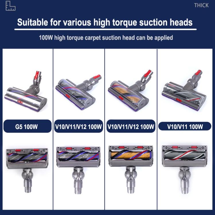 High torque vacuum cleaner head connector with V-ball wheels, grey components