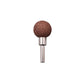 Brown abrasive grinding ball head with metal pin for tire defect repair