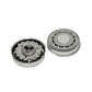 Replacement electric shaver heads with foil cap and black gear housing
