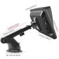 Car MP5 touchscreen player mounting bracket with size dimensions shown