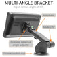 Adjustable multi-angle bracket for a car MP5 touchscreen player with suction base