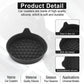 4pcs Anti-squeak Anti-slip Car Coaster With Handle