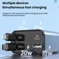 PD30W Car Charger With Retractable Cable, TYPE-C+8 Pin, TYPE-C+TYPE-C, 8 Pin+8 Pin