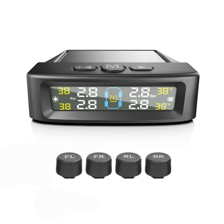 Automotive TPMS Four-Tire Pressure Monitor, Beep Sound Version External Sensor, Voice Version External Sensor, Beep Sound Version Internal Sensor, Voice Version Internal Sensor