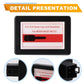 Black steering lock emulator module with screen label and side connector openings