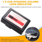 Steering column lock emulator, black module with label and connector
