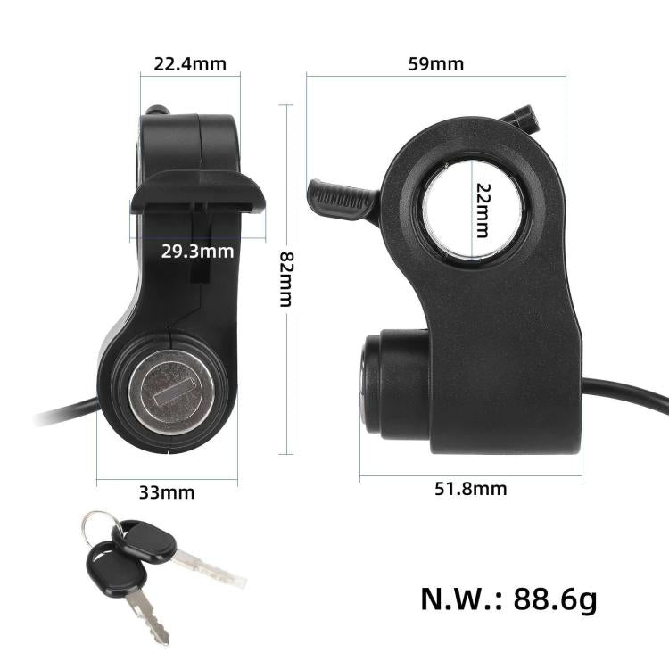 For KUGOO / Kukirin G2 Pro / G2 Max Scooters Including Ignition Key Switch Lock, Ignition Key Switch Lock