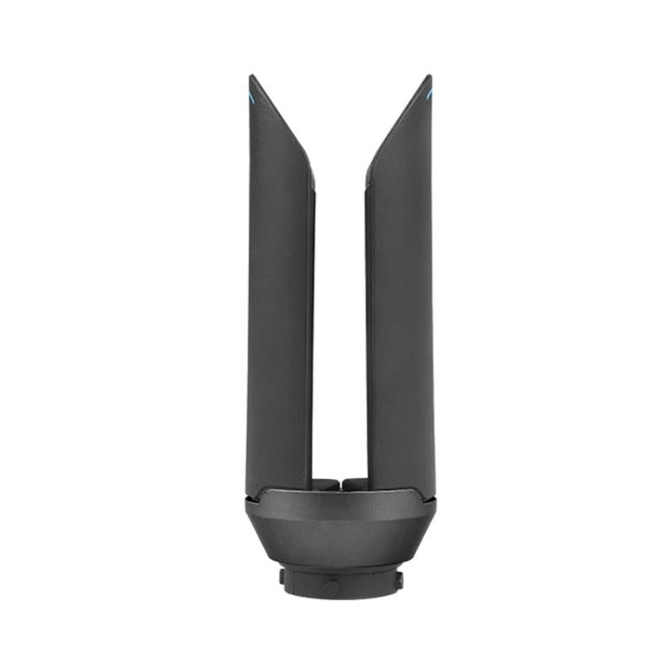 Hair straightening nozzle attachment with black double fins and dark base