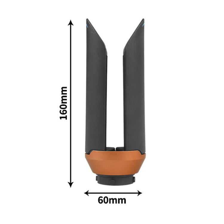 Hair straightening nozzle attachment with size markers: 160mm tall, 60mm wide