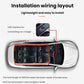 USB Car-mounted Dynamic Demon Eye Car Sticker LED Indicator Light