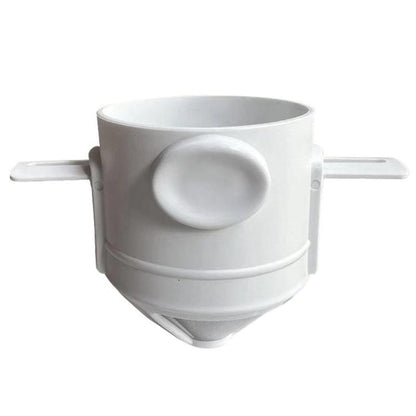 Portable Paperless Coffee Filter Cup Coffee Drip Filter Cone, White, Black, Black With Base, White With Base