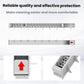 Waste water tank drainage tube cover, white plastic rail with perforated insert and clips