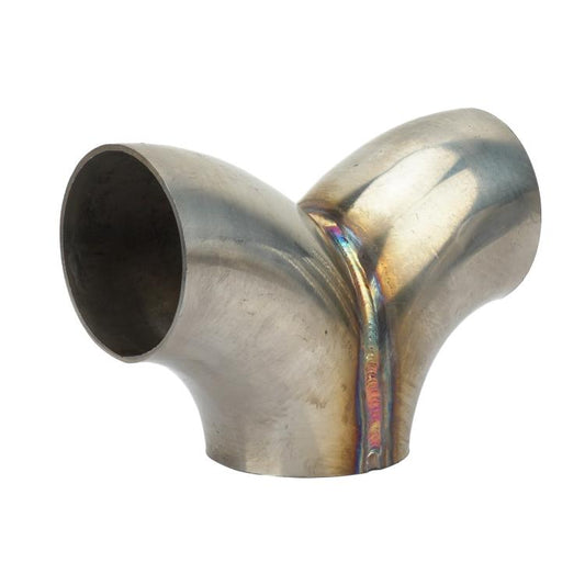 Y-type Three-way Connector For Stainless Steel Exhaust Pipes, 51mm, 57mm, 63mm, 76mm