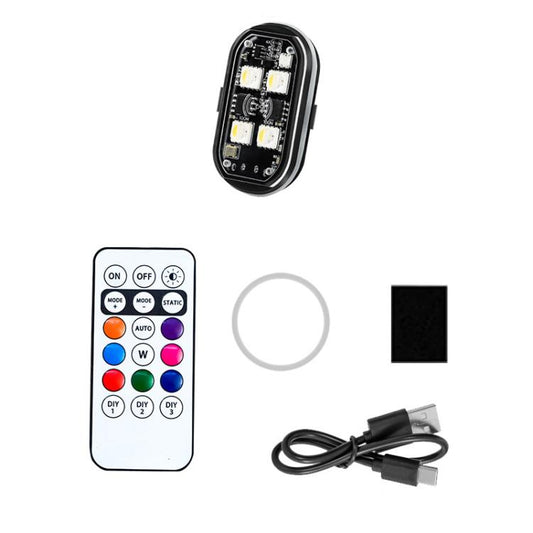 Wireless Remote-Controlled Motorcycle LED Flashing Taillight For Retrofitting, 1 Light, 2 Lights, 4 Lights, 6 Lights, 8 Lights