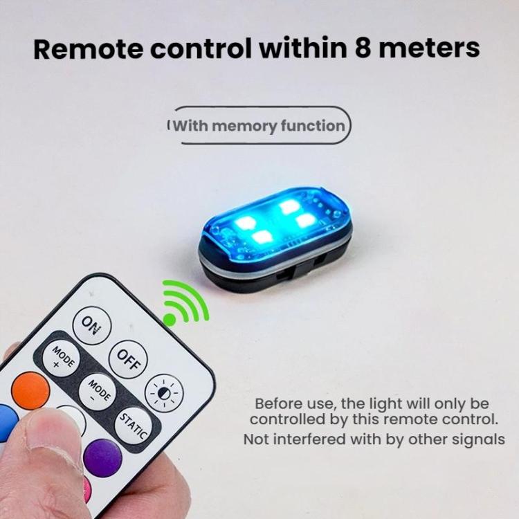Wireless Remote-Controlled Motorcycle LED Flashing Taillight For Retrofitting, 1 Light, 2 Lights, 4 Lights, 6 Lights, 8 Lights