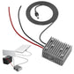 DC voltage booster with heatsink and long cable with DC plug and red/black leads