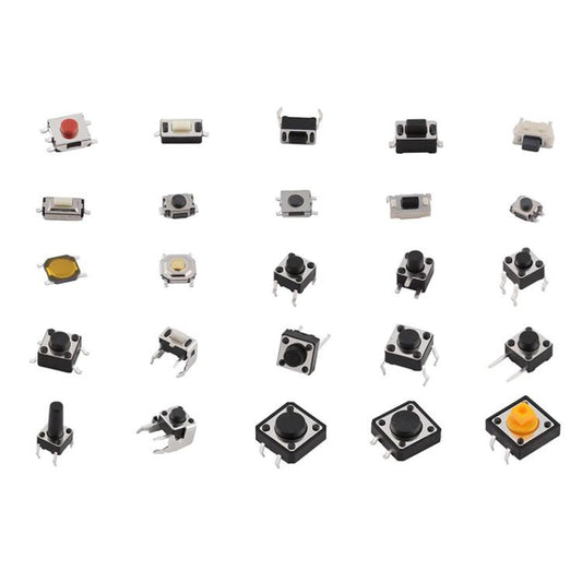 125pcs /Set Car Button Micro Tactile Switch, 125pcs /Set
