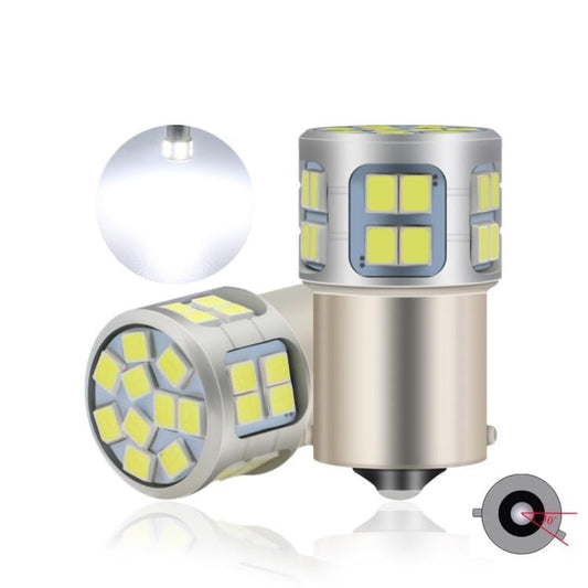 30-LED automotive bayonet LED bulb set, white light bulb with cylindrical metal housing