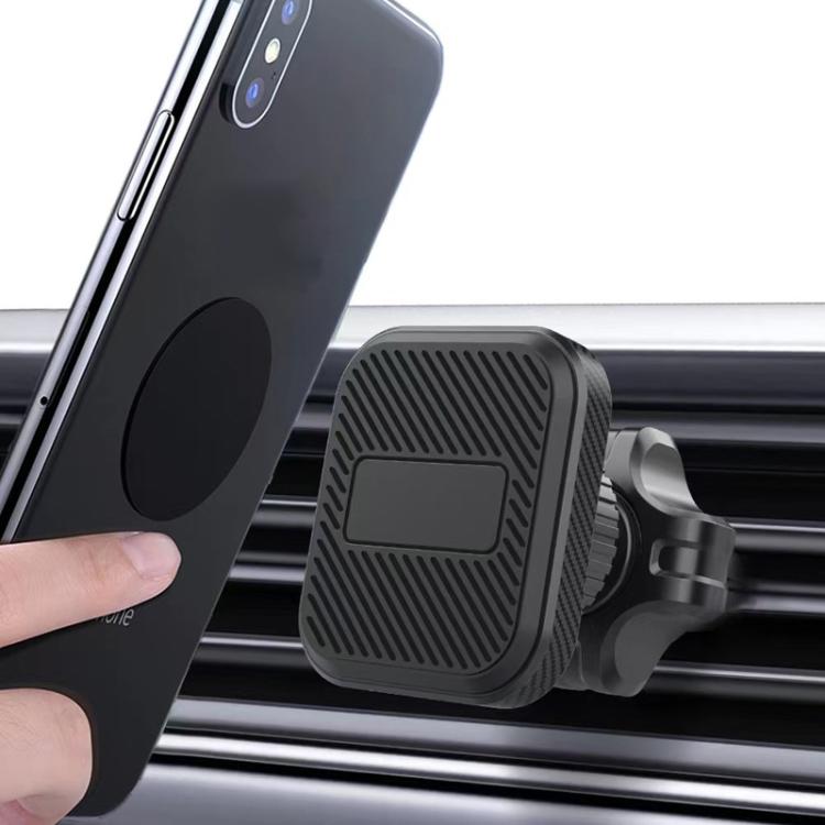 Car air vent magnetic phone holder with mounted phone and vent clip