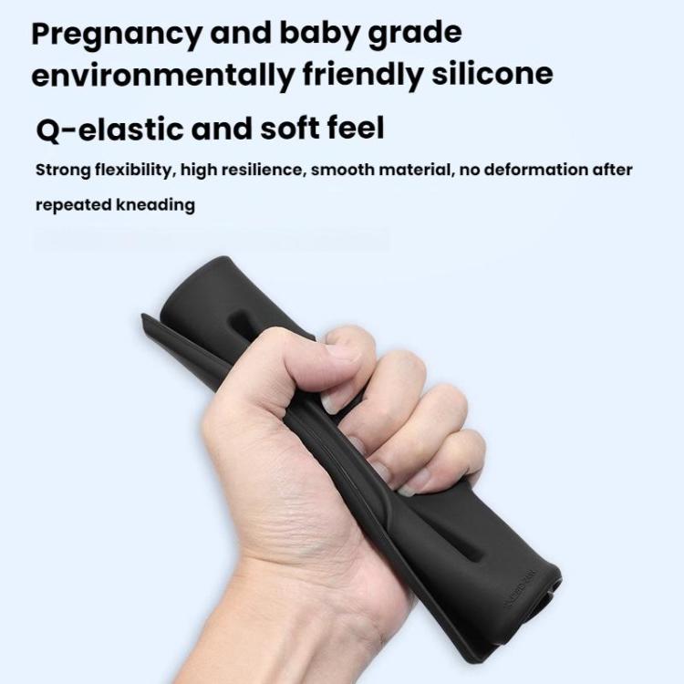 Black silicone charging mat, soft flexible Q-elastic texture