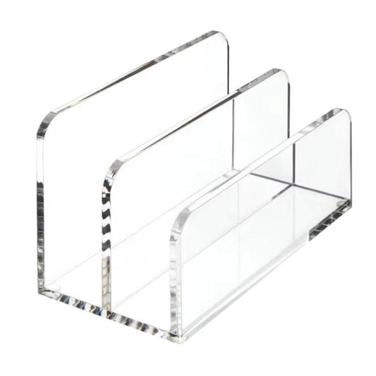 Acrylic Desk Organizer Box File Rack, Single, Double