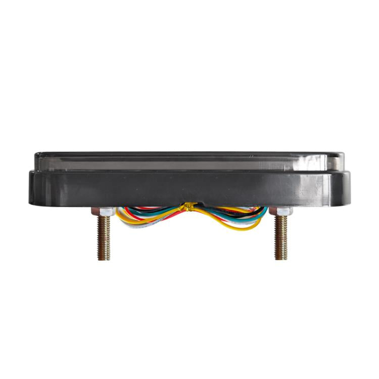 LED tail light with multi-wire connector and two metal mounting studs