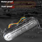 Smoked LED tail light with multi-wire harness and waterproof lens