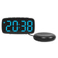 LED Electronic Alarm Clock Bedside Vibrator Clock, Black Shell Green Light, Black Shell Blue Light, Black Shell White Light, White Shell Green Light, White Shell Blue Light, White Shell White Light