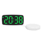 LED Electronic Alarm Clock Bedside Vibrator Clock, Black Shell Green Light, Black Shell Blue Light, Black Shell White Light, White Shell Green Light, White Shell Blue Light, White Shell White Light