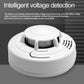 White smoke alarm detector with sensor cover and side vent grille