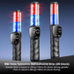 Three handheld digital alcohol tester units with LCD screens and red-blue tubes