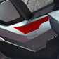Red carbon-fiber side tunnel protection sticker for ADV350, single piece