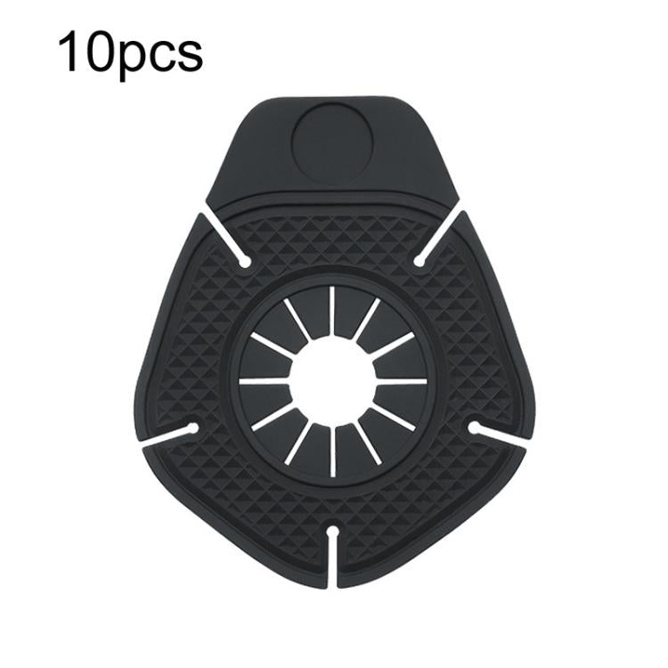 Set of 10 black wiper hole protective covers, round vented plug design