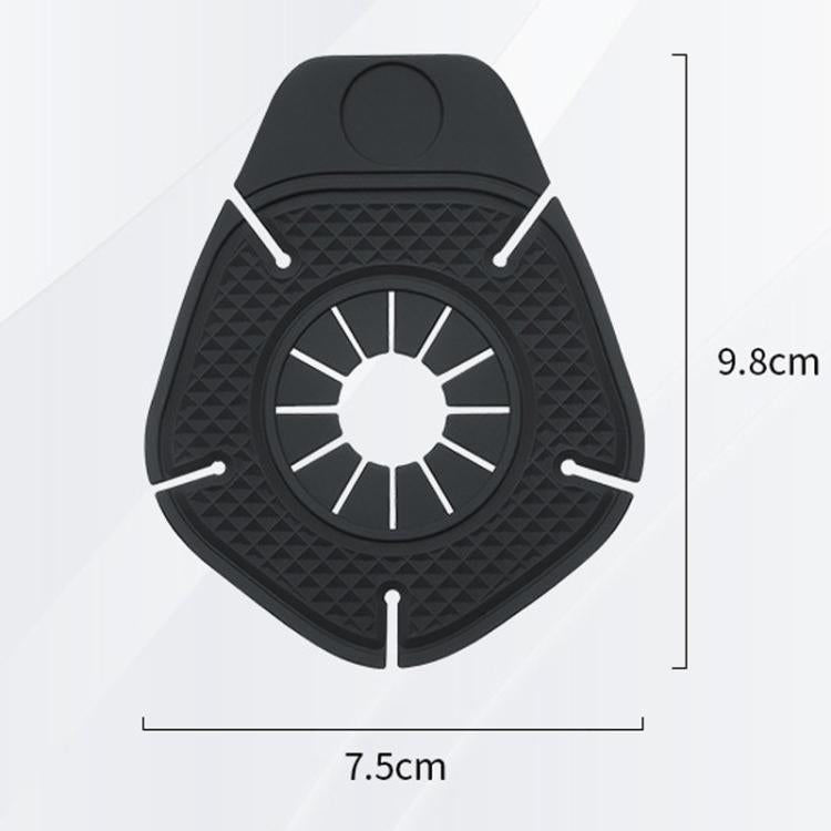 Black wiper hole protective cover, round vented plug shape with dimensions