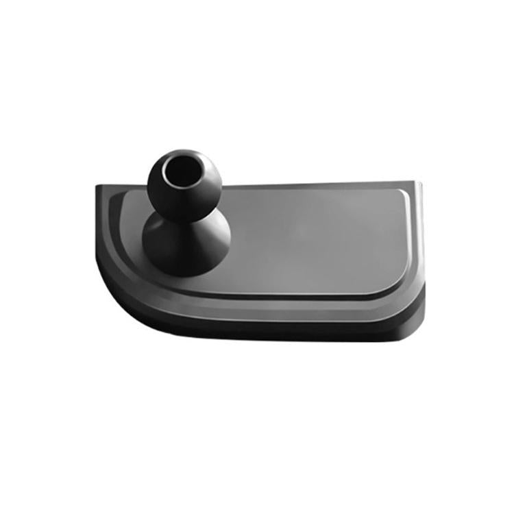 Gray magnetic dashboard phone holder stand and base with circular top plate