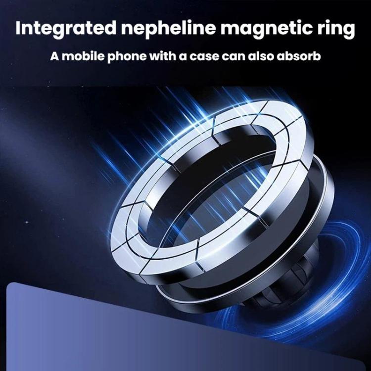 Magnetic ring inside a car phone holder base for strong phone attachment