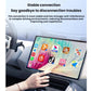Wireless car adapter puck near dashboard display for stable in-car connection