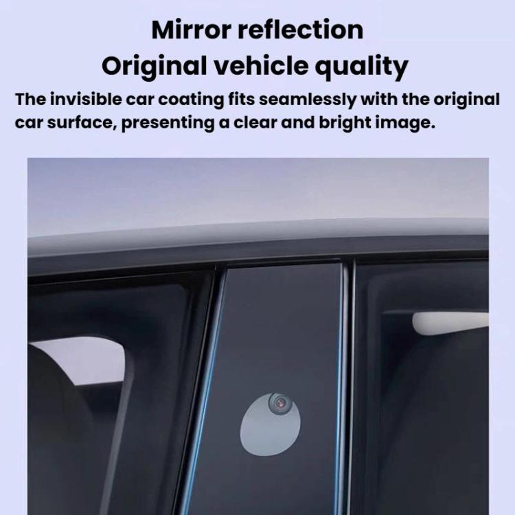Car B-pillar protective film, clear coating on front door frame area