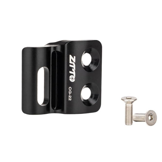 ZTTO CG-22 road bike front derailleur hanger mount clip, black, with bolts