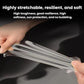 Clear TPU protective film sheet being stretched by hands for cupholder protection