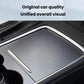 Frosted protective film panel cover for center console cupholder area