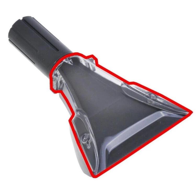 Clear triangular suction nozzle with dark body, highlighted pickup head