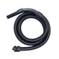 Curved vacuum hose with ribbed black tubing, handle wand and end nozzle